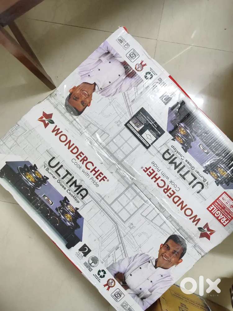 Wonderchef 4 burner new gas stove