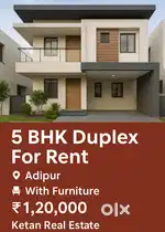 5 BHK Bungalow For Rent Adipur Prime Location