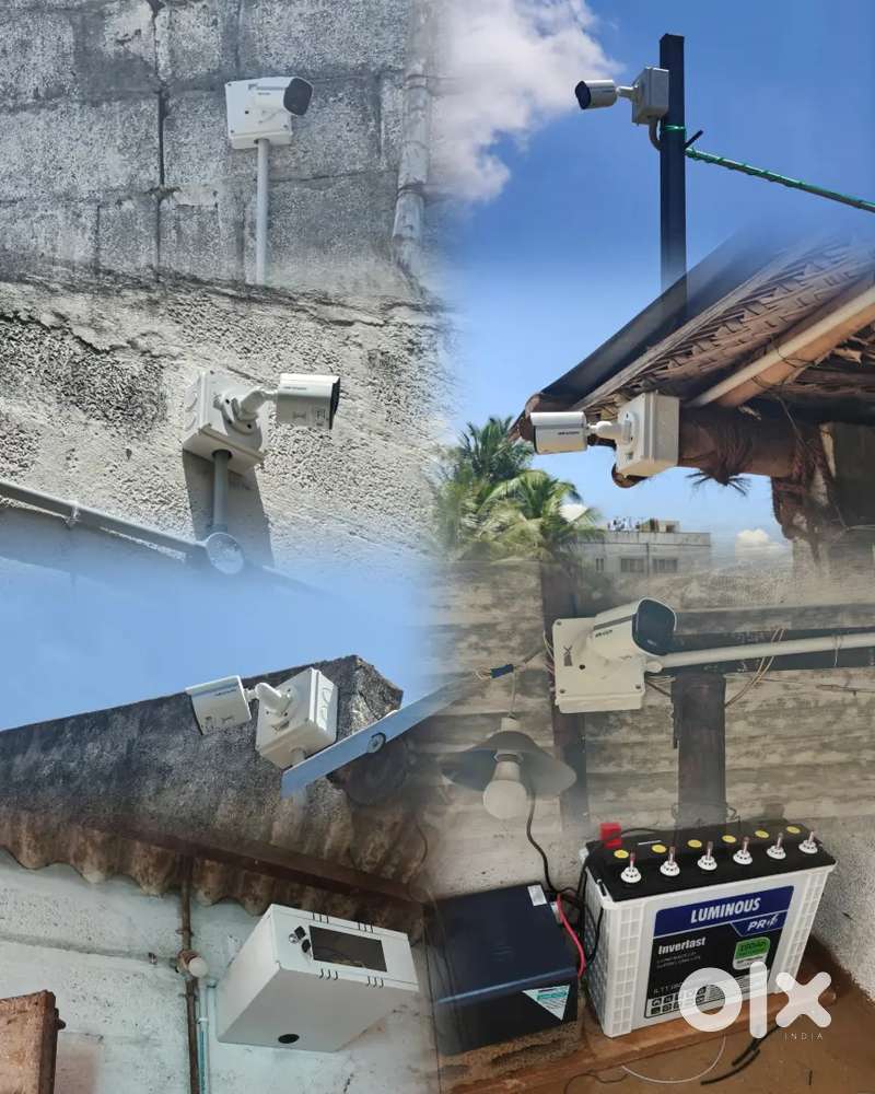 நான்கு சிசிடிவி கலர் கேமரா 4 Cctv camera kit offer price 13499 rupees