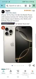 Apple iPhone 16 Pro max 512 sealed