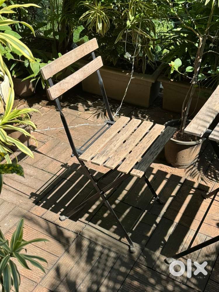 wooden table-chair set