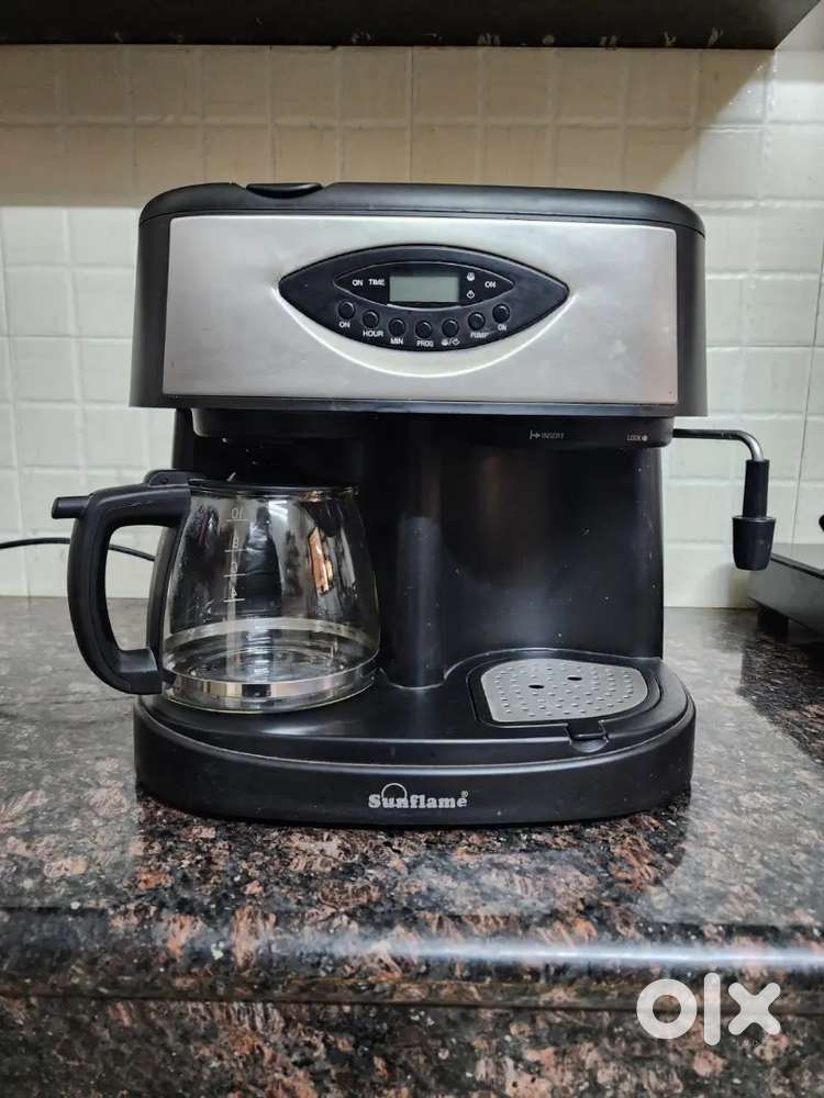 Sunflame 12 cup espresso coffee maker 15 bar pressure