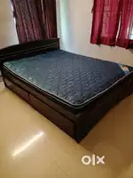 Queen size Cot with mattress for sale