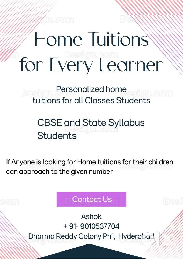 Home Tuitions Provided