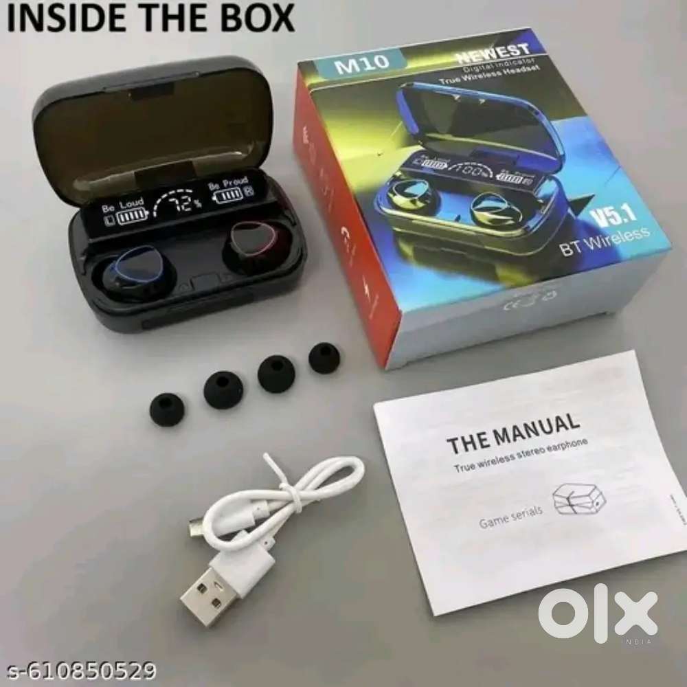 Earbuds with Torch & PowerBank Wireless Earphones (BRAND NEW)