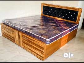 15 years gurantee pure wooden box wala bed