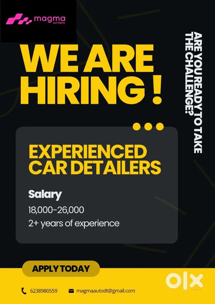 URGENTLY REQUIRED EXPERIENCED CAR DETAILERS