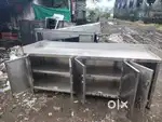 Pure stainless steel counter for restaurant
