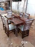 6 setar dining table solid wood daining affordable prices