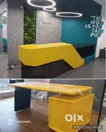 Customised Cash counter reception tables office table furniture chair