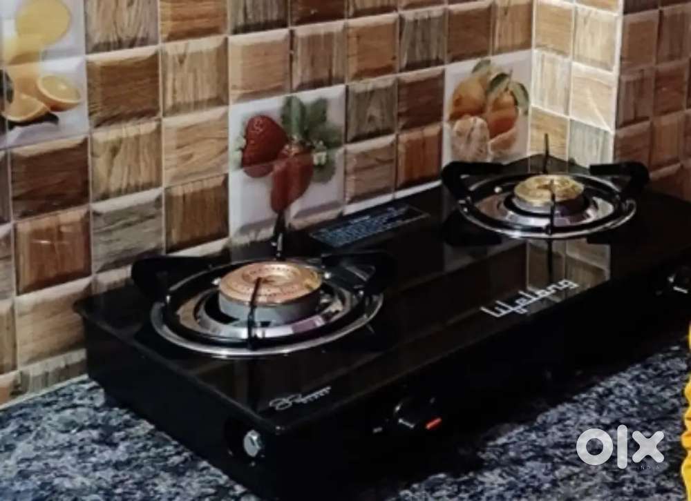 Brand New Lifelong 2 Burner Glass-Top Gas Stove (Sealed Pack,Warranty)