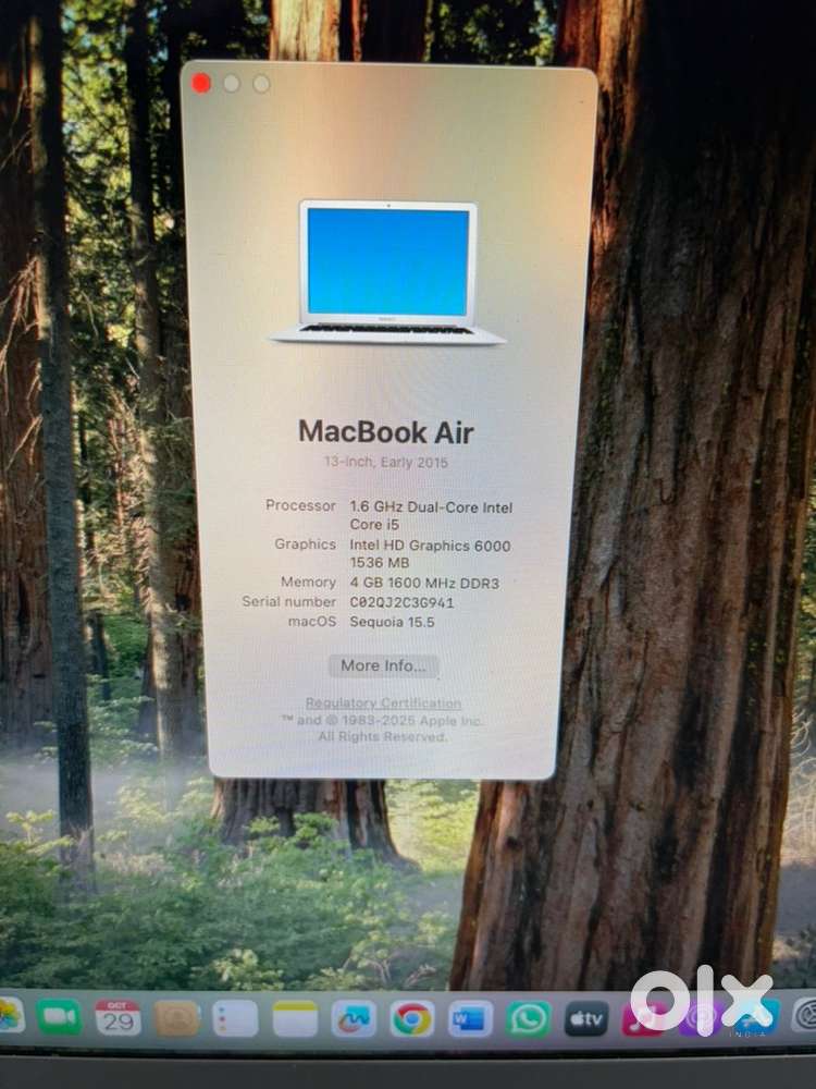 Apple macbook air 2015