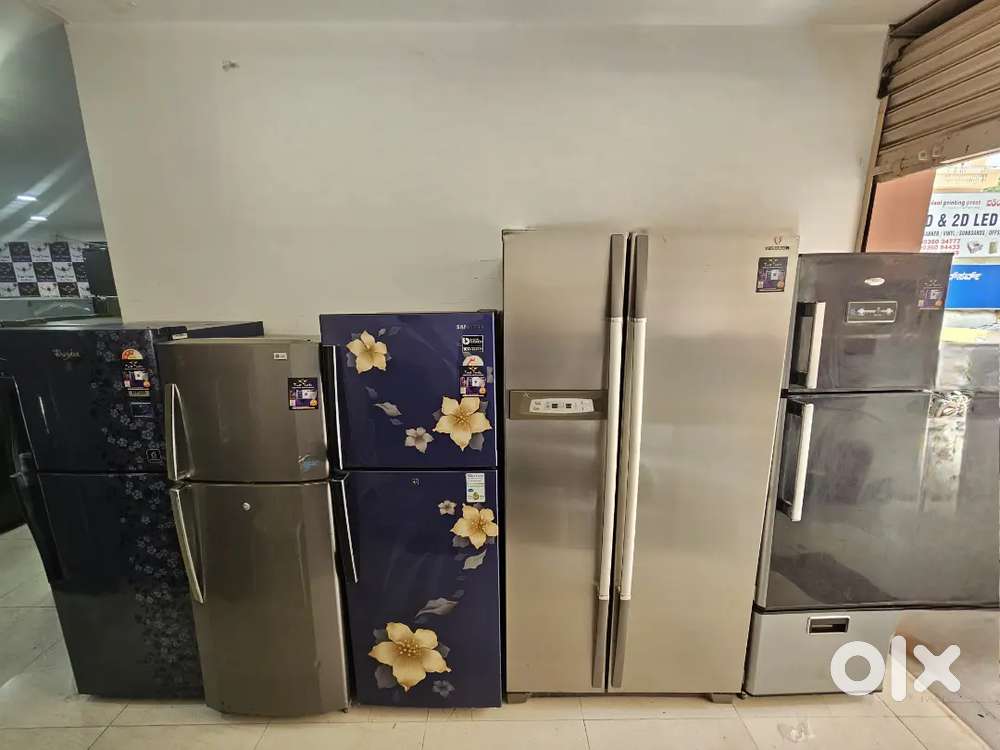 Used inverter double door fridges available at least price