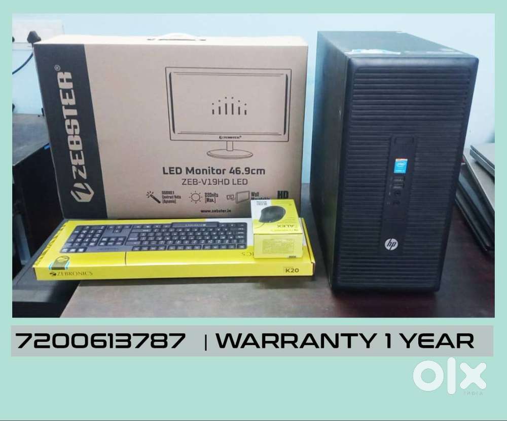 HP COMPUTER  GRAPHICS 2GB  8GB RAM   WARRANTY 1 YEAR  CPU MONITOR
