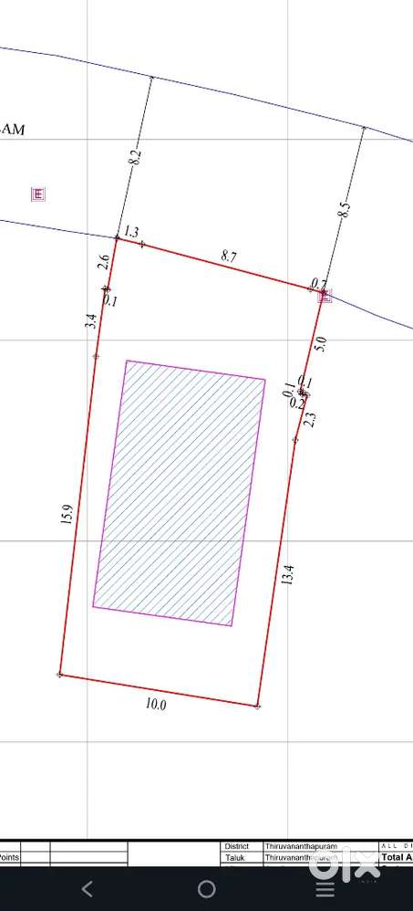 5.11 CENT PLOT FOR SALE IN KURAVANKONAM.