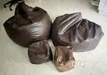 Brown bean bag