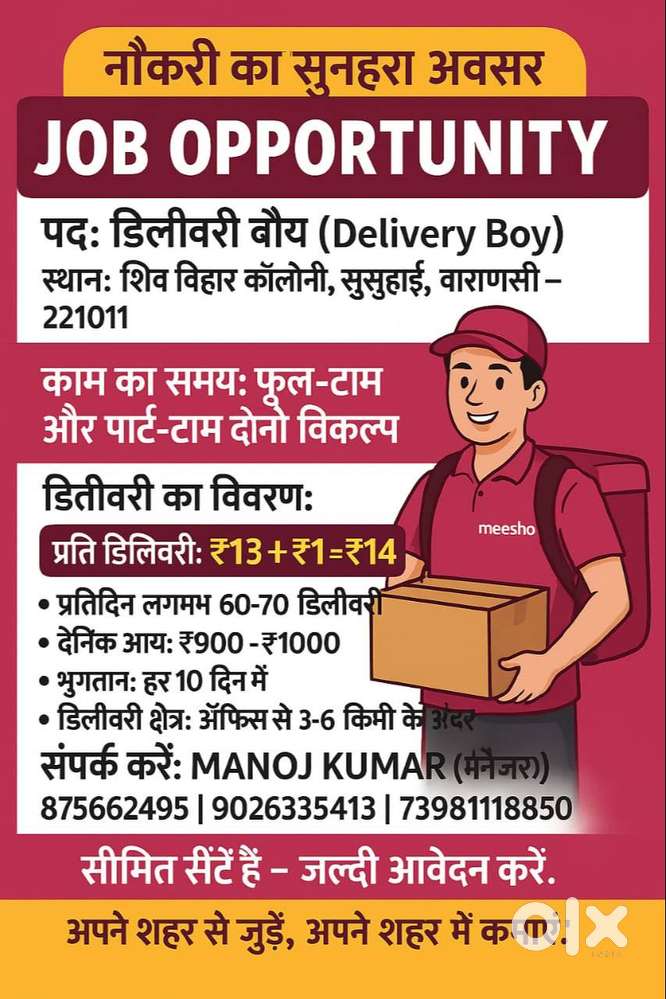job delivery boy