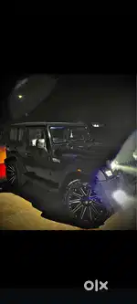 Mahindra Thar with alloy wheels
