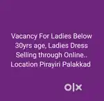 Wanted Girls Below 30yrs For a Dress shop Online selling