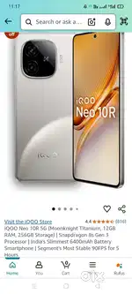 iQOO Neo 10R 5G 12GB Ram 256Storage