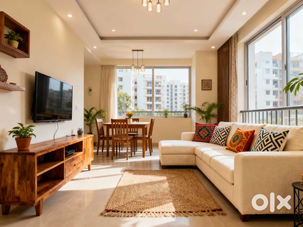 2 BHK semi‑furnished apartment for sale in Aundh, Pune