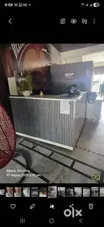 All cafe crockeries and fridge furniture
