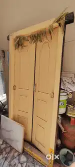 Wooden Door with frame and Window