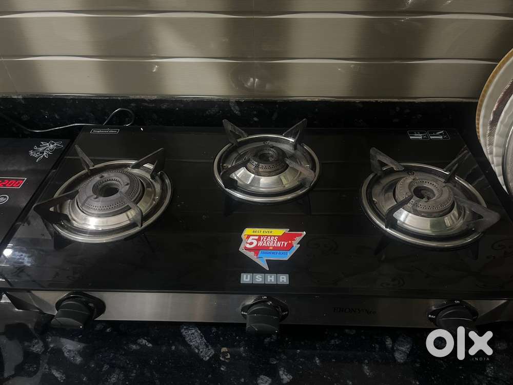 Usha gas stove 3 burn