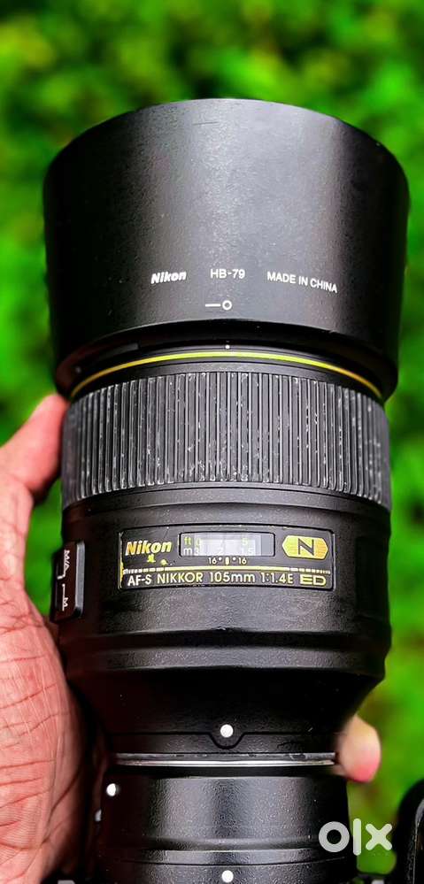Nikon 105 mm 1.4 lens & mount adapter