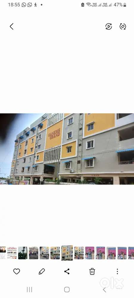 2bkh Apartment with car parking for rent in Ganesh grand Ground floor