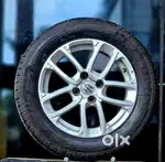 15 Inch 4 Hole 100 Pcd Maruthi Genuine Used Alloys &4 Lite Used Tyers