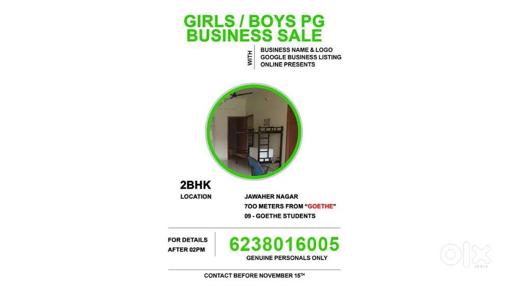 PG Business for sale in Jawahar Nager