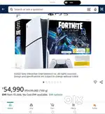 Playstation 5 slim 1tb disc edition with fortnite and 5 hot