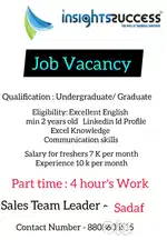 Business Development Manager Assistant Cum Freelancer