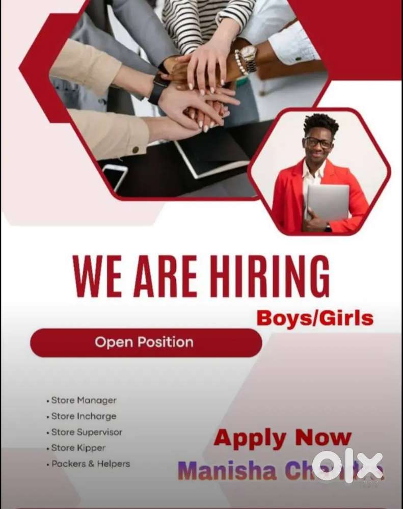 Full time job apply in helper store keeper supervisor  100% JOB HERE