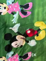 Single bed cartoon print 2 bed sheets for kids