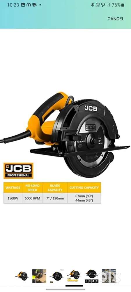 Jcp cutting machine seven inches