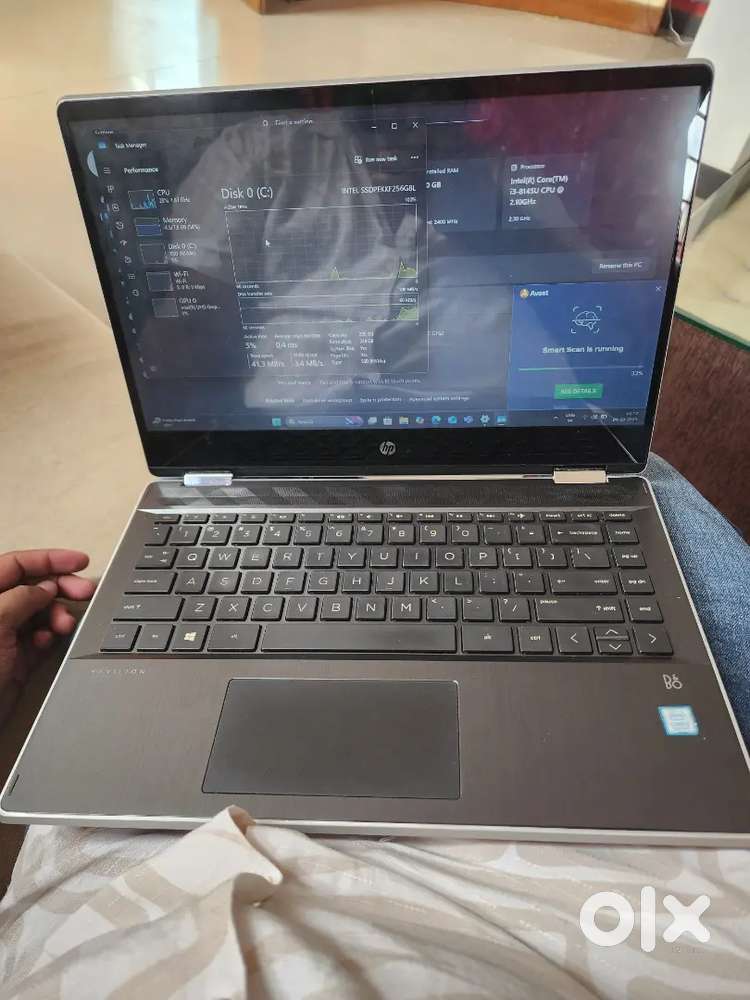 Hp touchscreen laptop i3 8th gen 256gb ssd 8gb ram