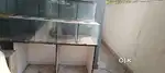 Dry fruit counter and glasses