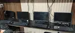 Computers screen with mouse, keyboard and cpu