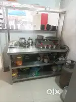 Chaat counter for sale SS steel, softy machine
