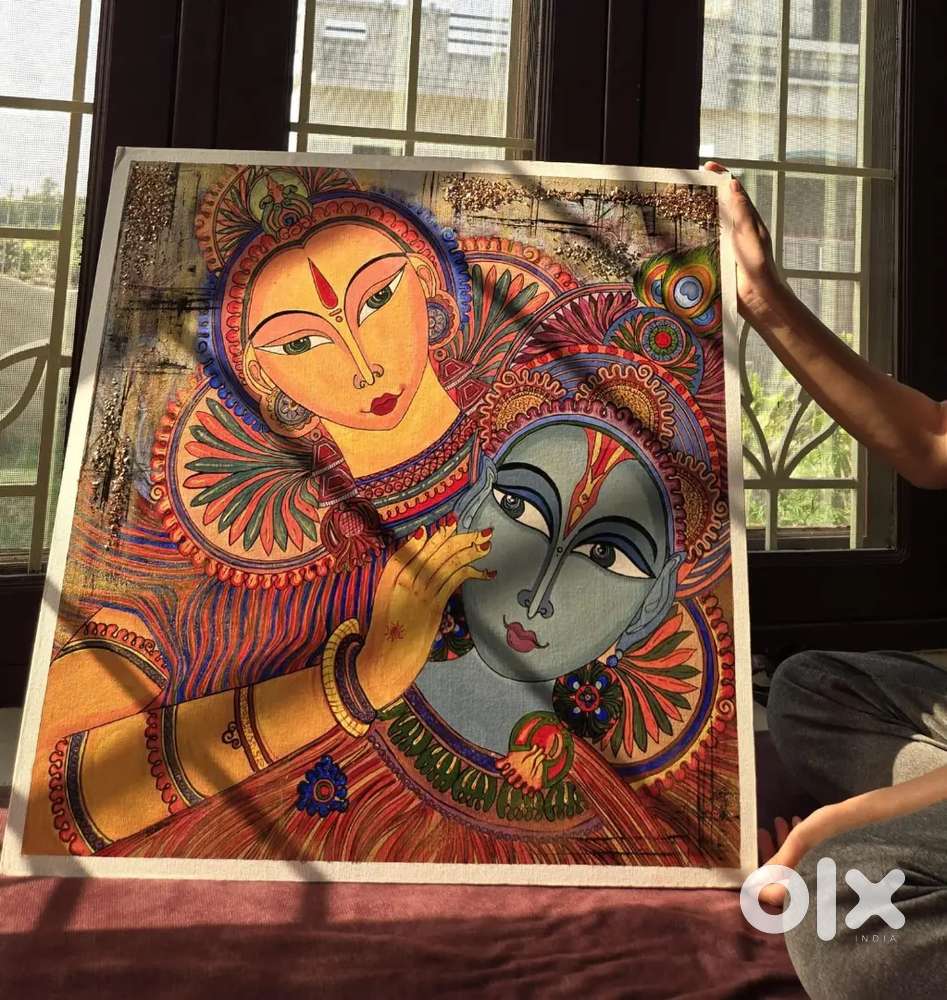 Shri Radha Krishna Hand Made Painting
