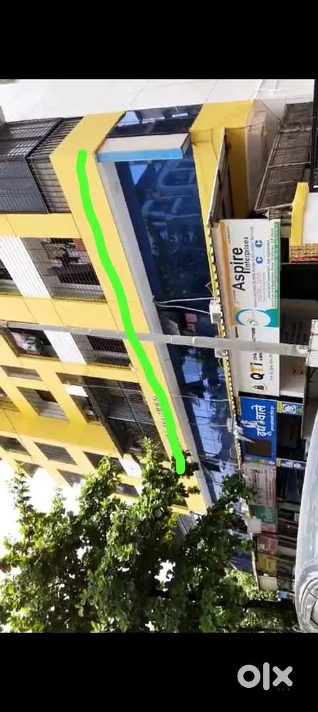 Last 3 corner shop with 36 ft by 3.5 ft long passage  present on rent