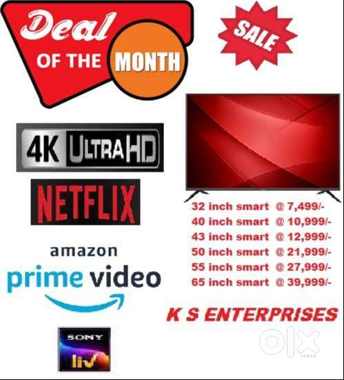 40 INCH SMART LED TV @ 10,999 /-