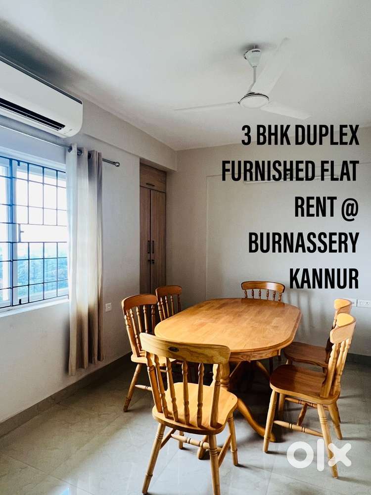 3 BHK FURNISHED DUPLEX FLAT RENT @ BURNASSERY ,KANNUR