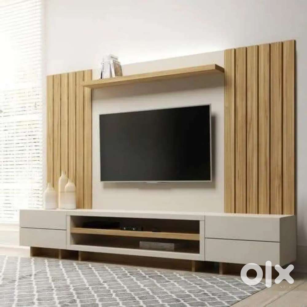 Homes office in full furniture colour pop works solution