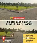 NORTH EAST CORNER SITE @ 26.5 LAKHS
