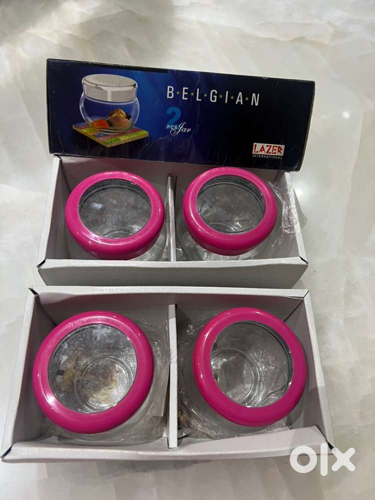 Glass jar set..