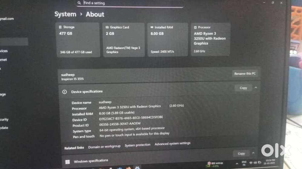 Dell Ryzen Inspiron 3