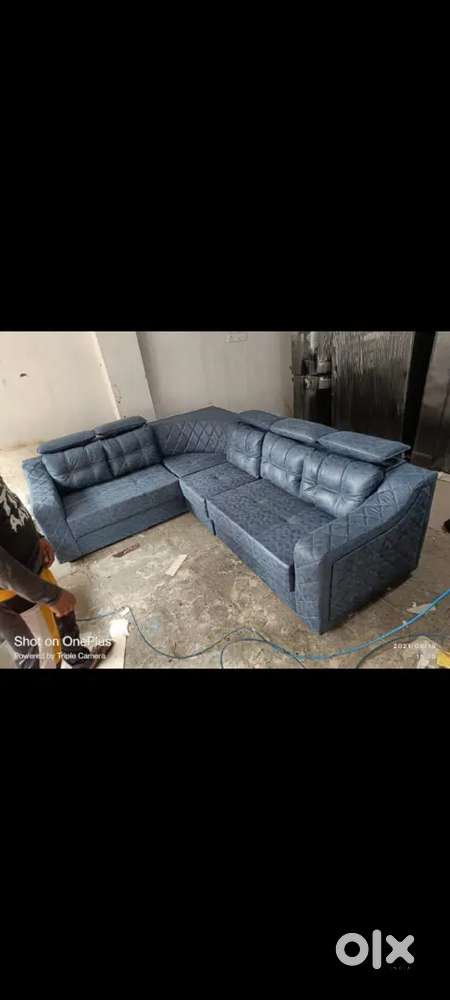 LUXURY L TYPE FIXED PILLOW MODEL SOFA AVAILABLE AT ZAM ZAM FURNITURE